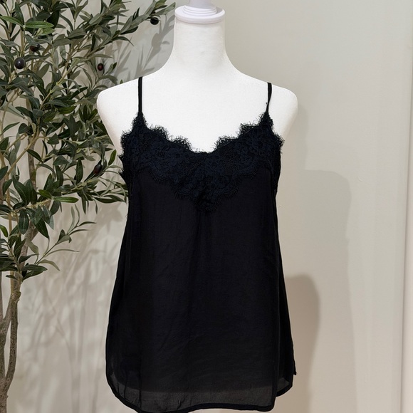 Abercrombie & Fitch Black Lace Trim Cami Top - Picture 2 of 4